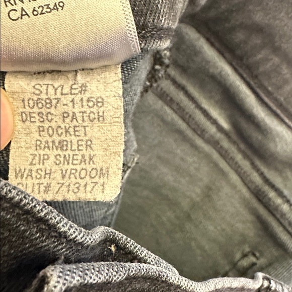 Mother Rambler Patch Pocket Zip Sneak Straight Leg in Vroom - Picture 7 of 7